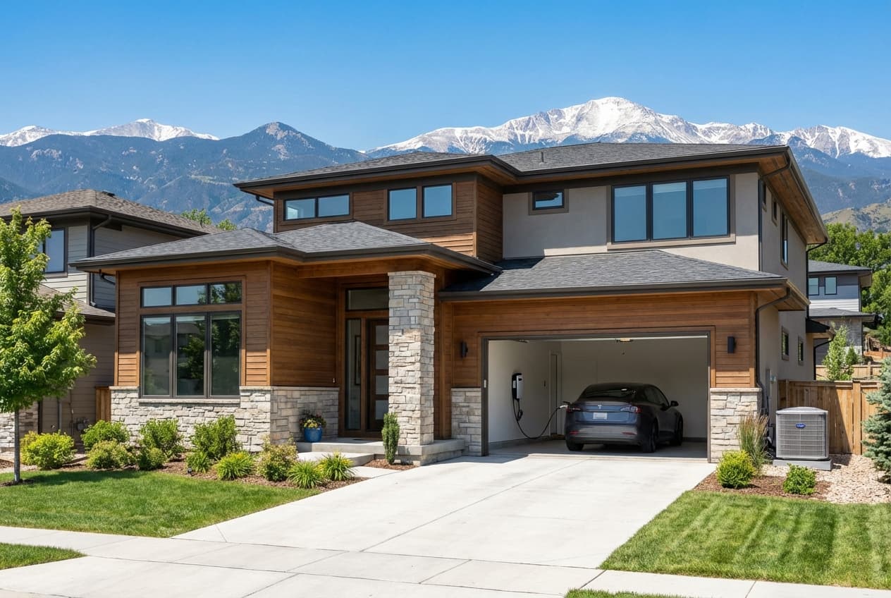 Denver metro home with heat pump and EV charger - eligible for Power Ahead Colorado rebates