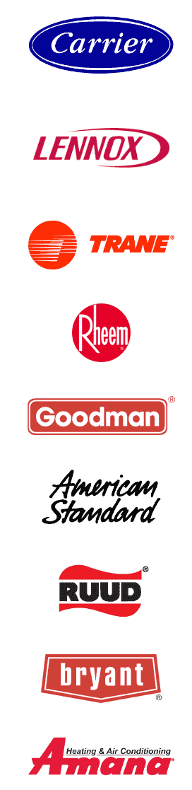 Major HVAC brand logos