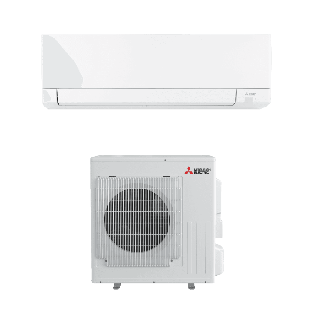 Mitsubishi MSZ-GX indoor unit paired with MUZ-GX outdoor condenser