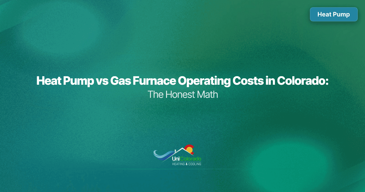 Heat Pump vs Gas Furnace Operating Costs in Colorado: The Honest Math