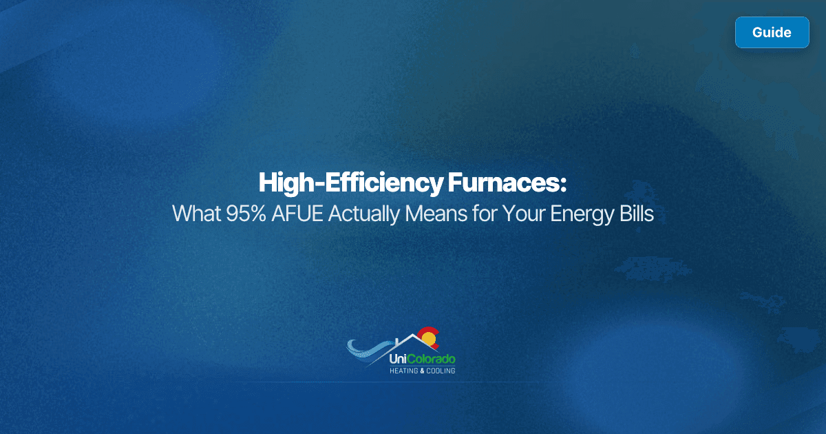 High-Efficiency Furnaces: What 95% AFUE Actually Means for Your Energy Bills