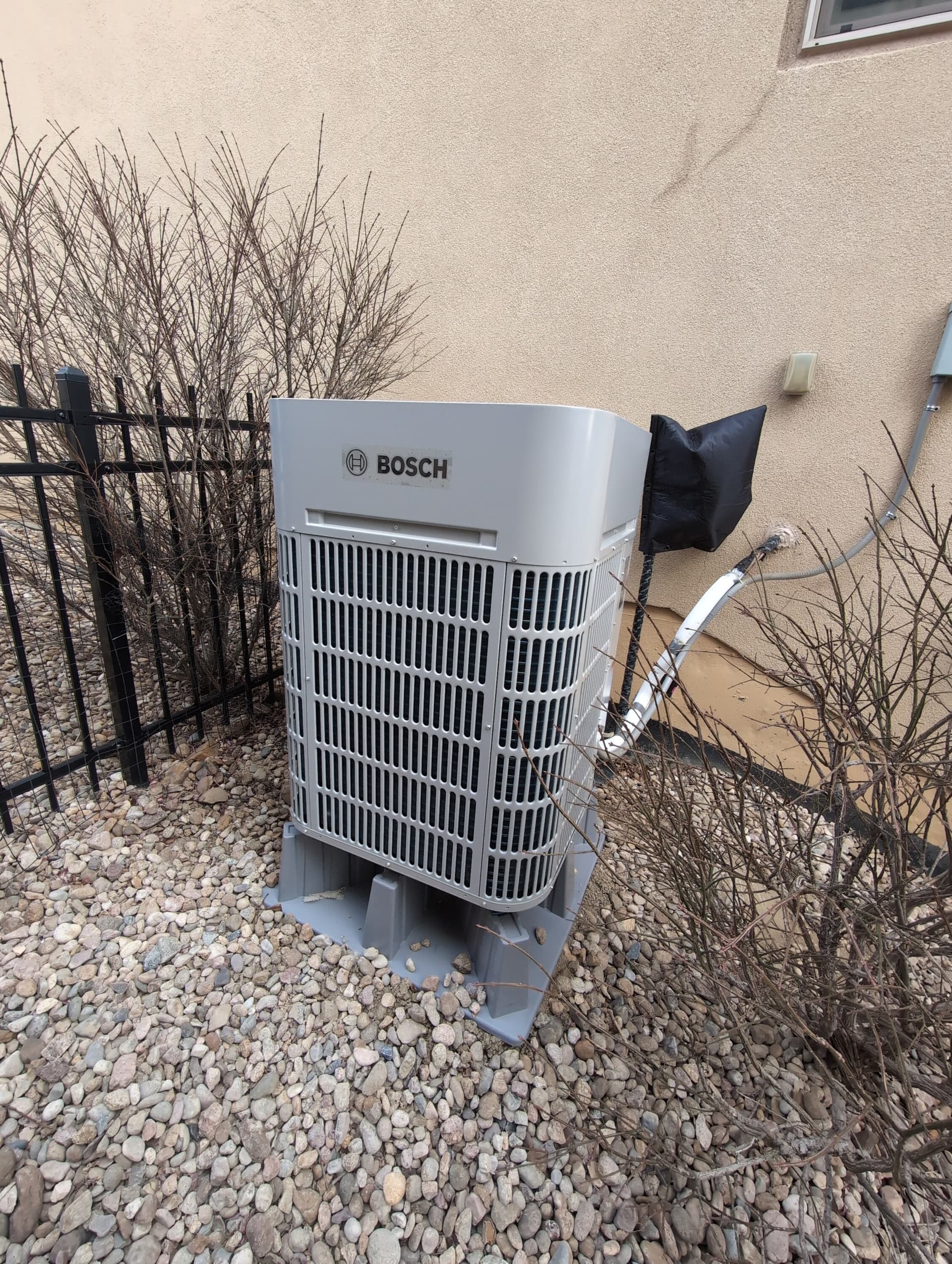 Bosch cold climate heat pump installed by UniColorado in the Denver area, January 2026