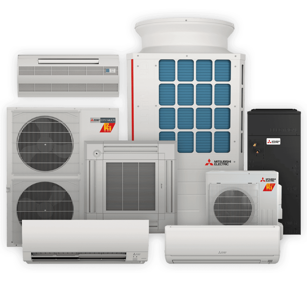 mitsubishi electric heat pump systems including commercial