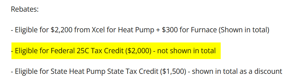 25c tax credit