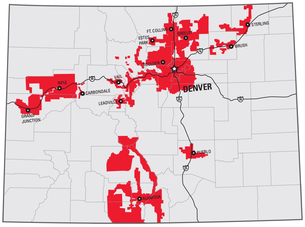 xcel energy service area in colorado