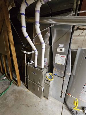 Carrier dual fuel heat pump