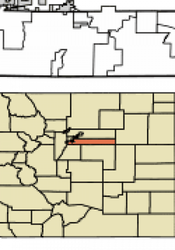 Centennial, CO county map
